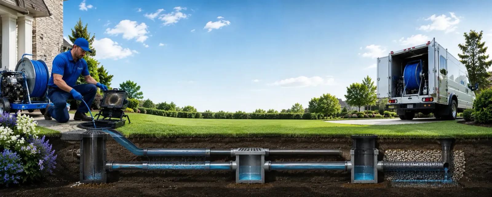 Outdoor drain cleaning information for House, NM